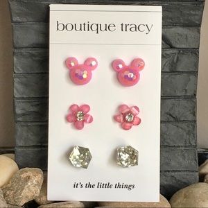 Trio Dainty Earrings IT’S THE LITTLE THINGS Card